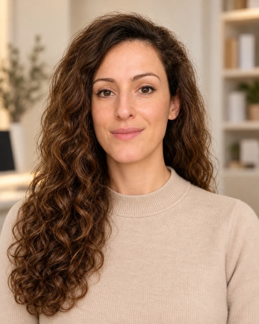 Portrait du Dr Sarah Ouadah au cabinet