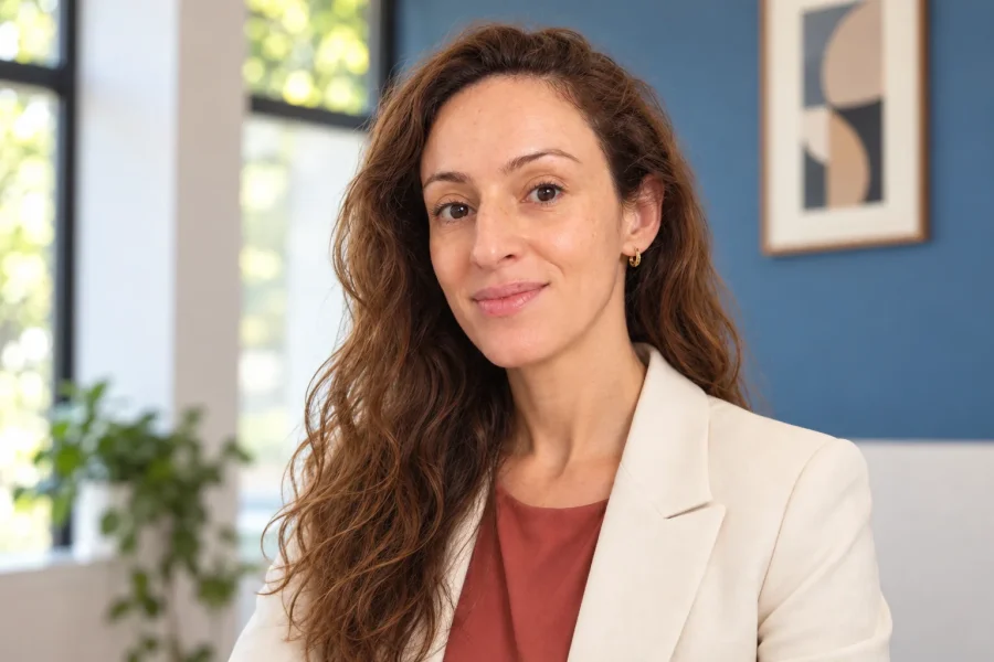Dr Sarah Ouadah dans son cabinet
